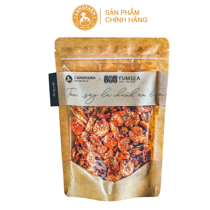 L'angfarm Tôm sấy lá chanh ăn liền Yumsea