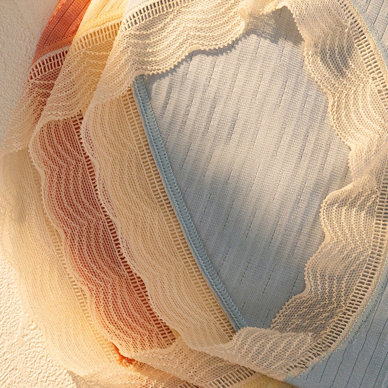 Quần Lót Nữ Kháng Khuẩn Cotton Viền Ren Mềm Mại Phong Cách Nữ Sinh Nhật Bản P182