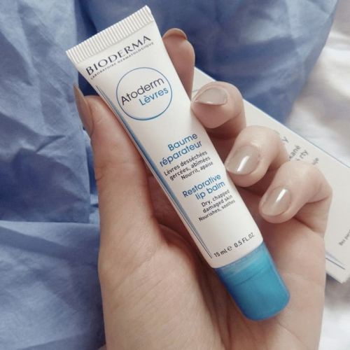 Dưỡng môi khô nứt nẻ, tổn thương Bioderma Atoderm Levres Baume - 15ml