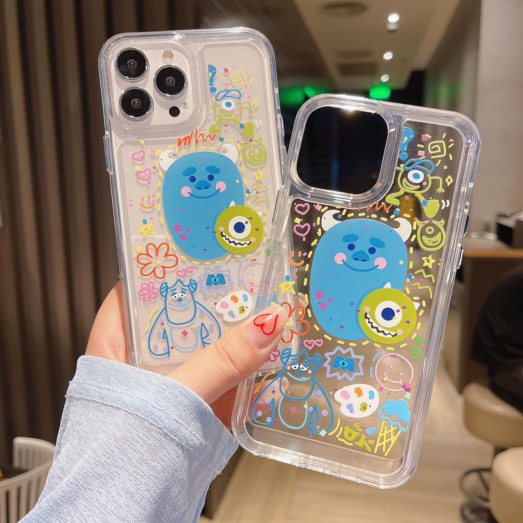 Ốp Điện Thoại Acrylic Hình Quái Vật Không Gian Cho IPhone 13Promax 12 11 X Xs Max XR