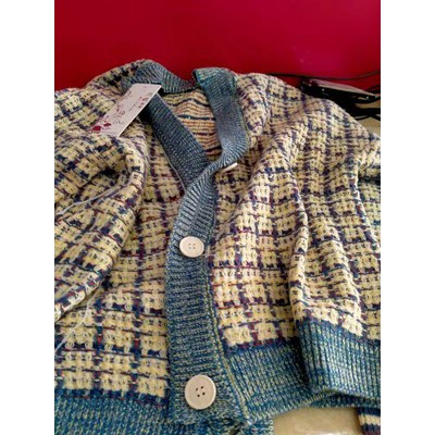 Hàng Sẵn_ Áo khoác len cardigan kẻ sọc  phong cách Hàn mẩu mới ulzzang