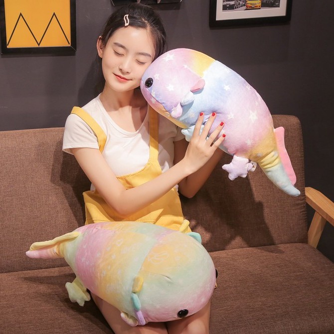 Đồ chơi nhồi bông AIXINI Axolotl hình kỳ nhông thích hợp làm quà tặng sinh nhật dành cho bé trai/ gái