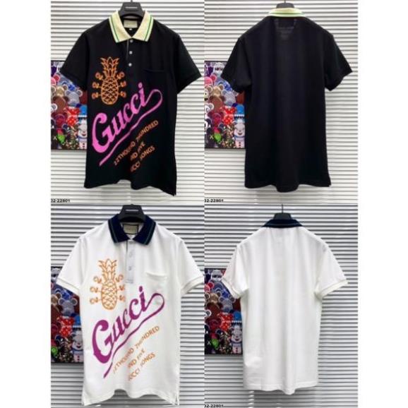 Áo Polo Nam Gucci Hình In Vải Cotton Cao Cấp - Áo Polo Gucci Cao Cấp Cho Nam