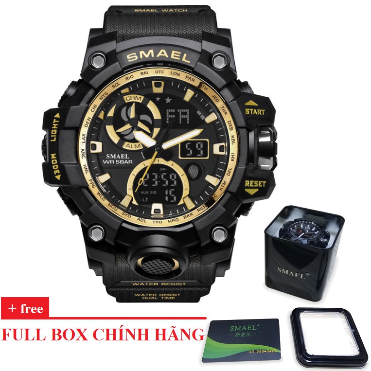 (New Arrival) Đồng Hồ Nam SMAEL 1545CHM Phiên Bản Sport Chống Nước Cực Tốt Dây