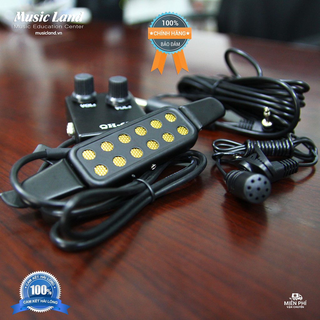 Bộ tăng âm Acoustic Guitar Pickup QH-6B – Chính hãng