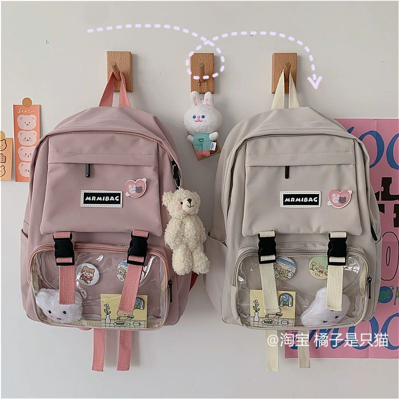 Balo ulzzang Học Sinh Sinh Viên Phong Cách Hàn Mrmibag Balo Thời Trang Đi Học Giá Rẻ