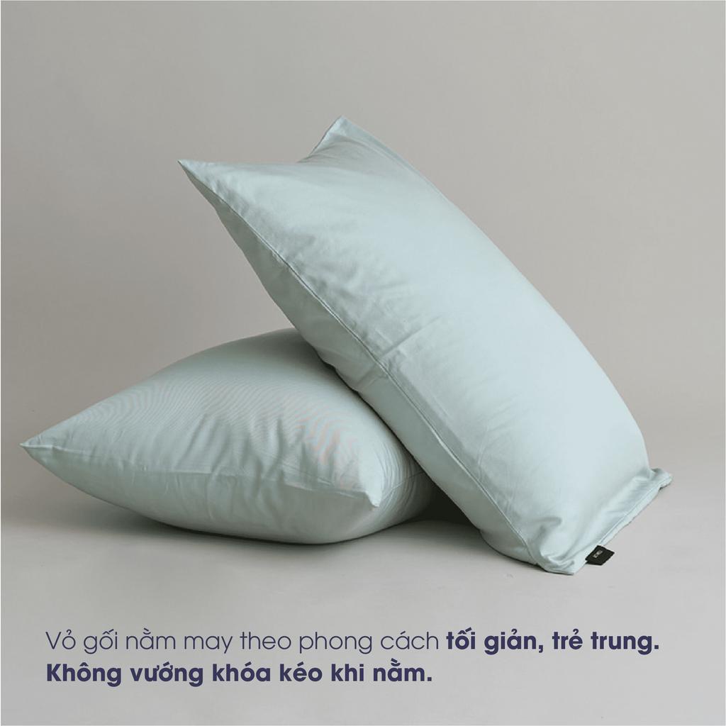Bộ chăn ga Changmi Bedding 100% Cotton Sateen Xanh Mint Cao Cấp Hàn Quốc thoáng mát, siêu bền