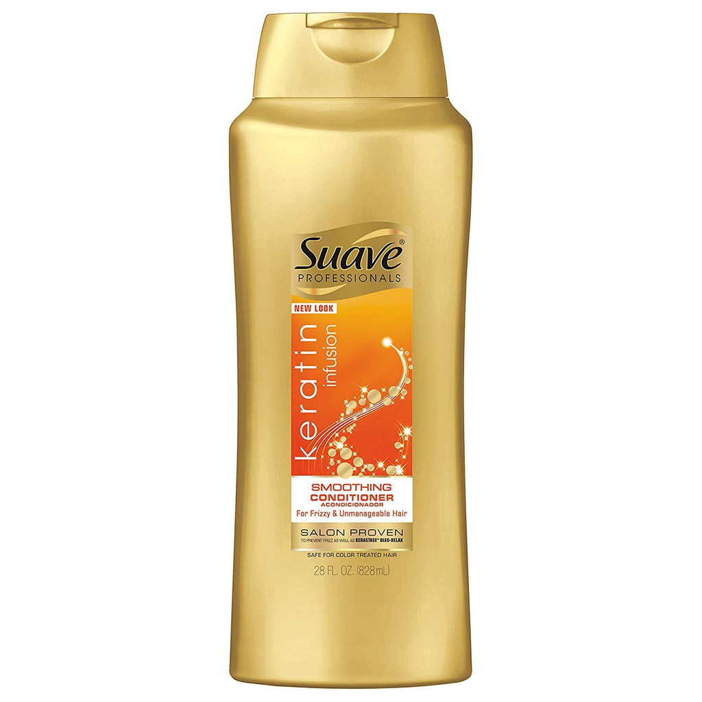 Dầu xả dành cho tóc rối Suave Professionals Keratin Infusion Smoothing Conditioner 828ml (Mỹ)