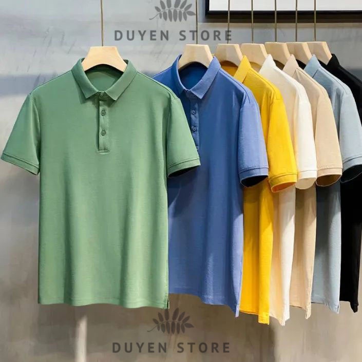 Áo Polo nam Cao Cấp Basic vải cá sấu Poly Thái kháng khuẩn, chống nhăn, thoáng mát (Size S - 3XL)