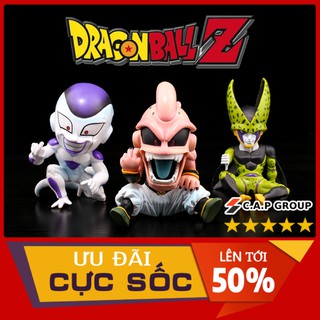 Mô hình Dragon Ball Songoku 7 Viên Ngọc Rồng đẹp 3 nhân vật phản diện Freeza - Cell - Ma Bư - [ Bản 12 cm ]