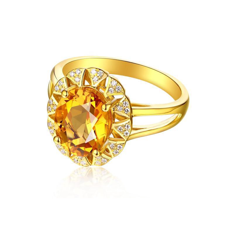 Nhẫn Đính Đá Kiểu Dáng Sang Trọng Cho Nữ