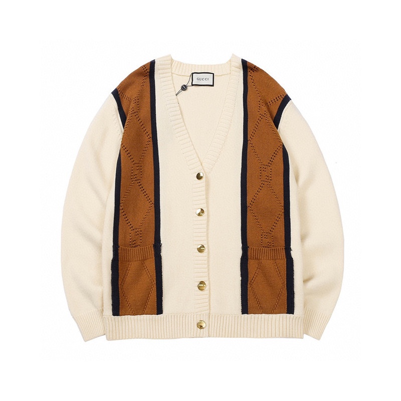 Áo khoác Cardigan dệt kim màu sắc nổi bật cho cặp đôi