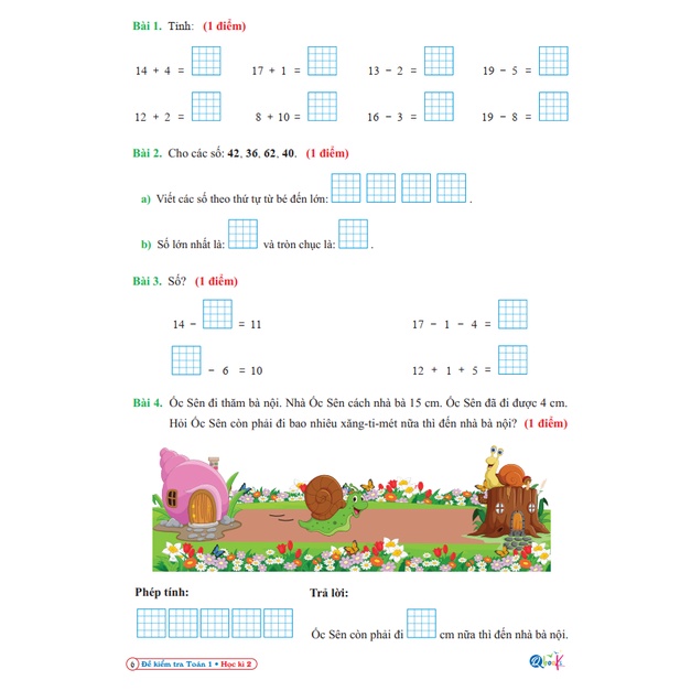 Sách - Đề Kiểm Tra Toán 1 - Cánh Diều - Học Kì 2 (1 cuốn)
