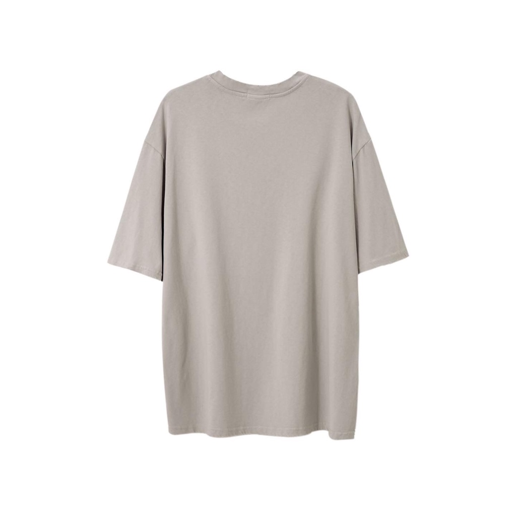 Áo Layer Basic Xám Trắng form rộng Unisex T60