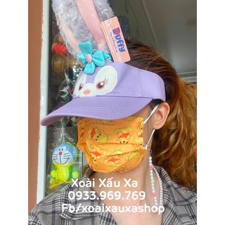 KHẨU TRANG HOẠT HÌNH POOH - DORAEMON - GẤU DÂU LOTSO - RILAKKUMA ( set 10 cái )