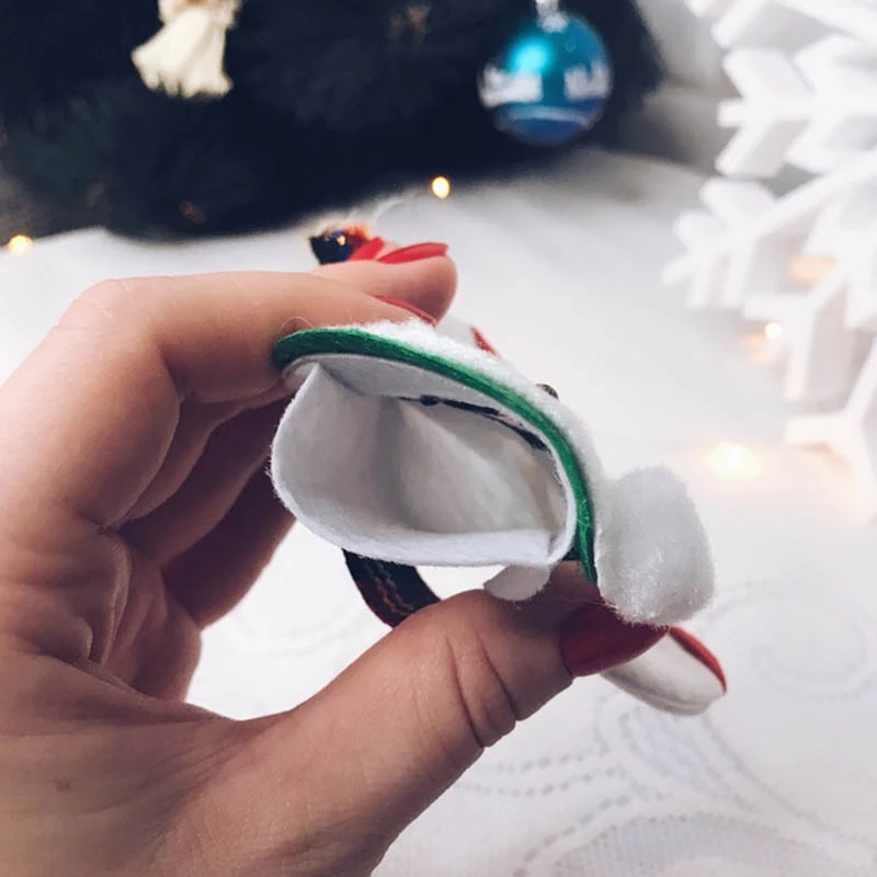 Túi Đựng Muỗng Nĩa Hình Ông Già Noel Hoạt Hình Trang Trí Giáng Sinh