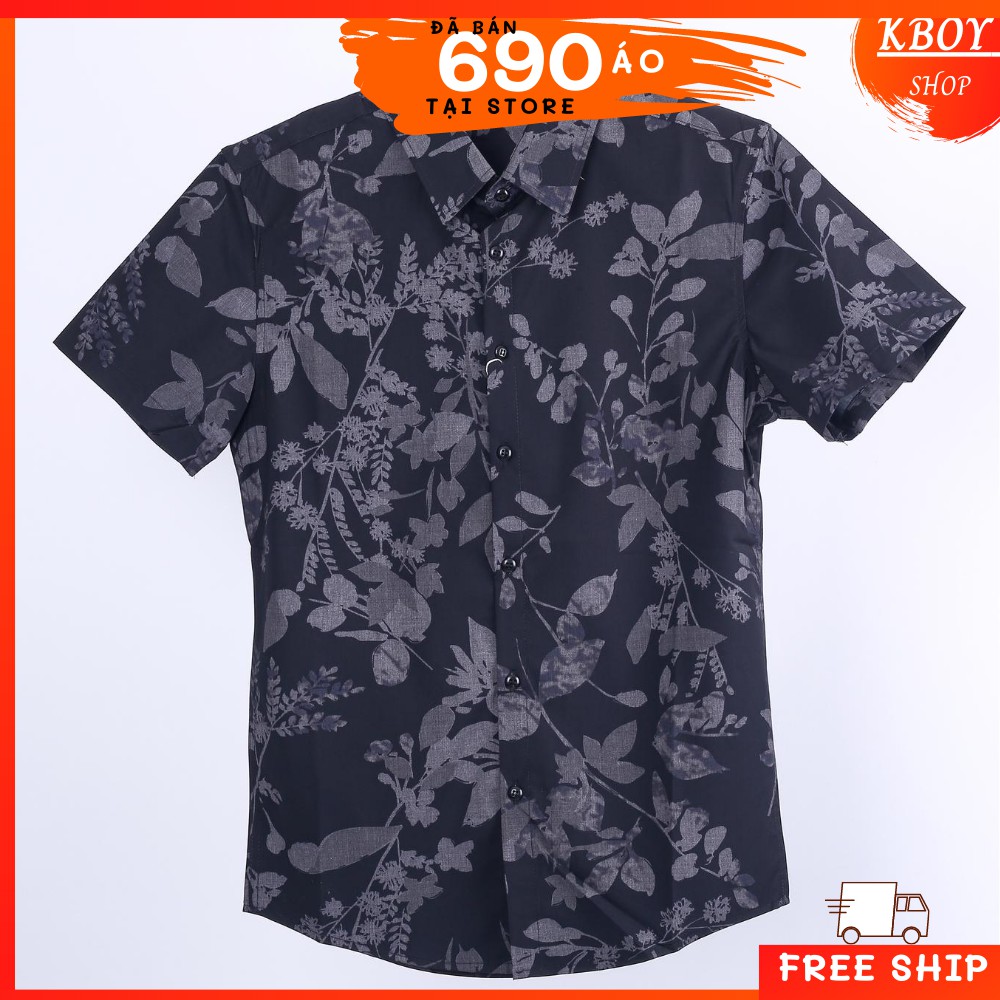 Áo sơ mi nam hoa tiết, hàng quãng châu loại 1, Hai màu trắng/đen .Không xù, không phai màu (TayD-TayN)  - T8731 | BigBuy360 - bigbuy360.vn