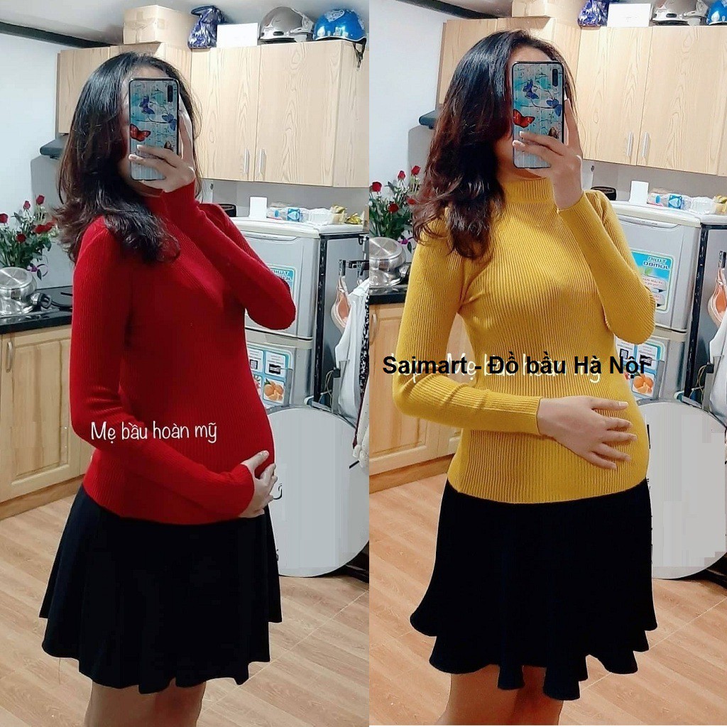 Áo Len Bầu Cổ 3P Hàng Mềm Đẹp Dày Dặn - Cực Ấm Và Co Giãn Tối Da