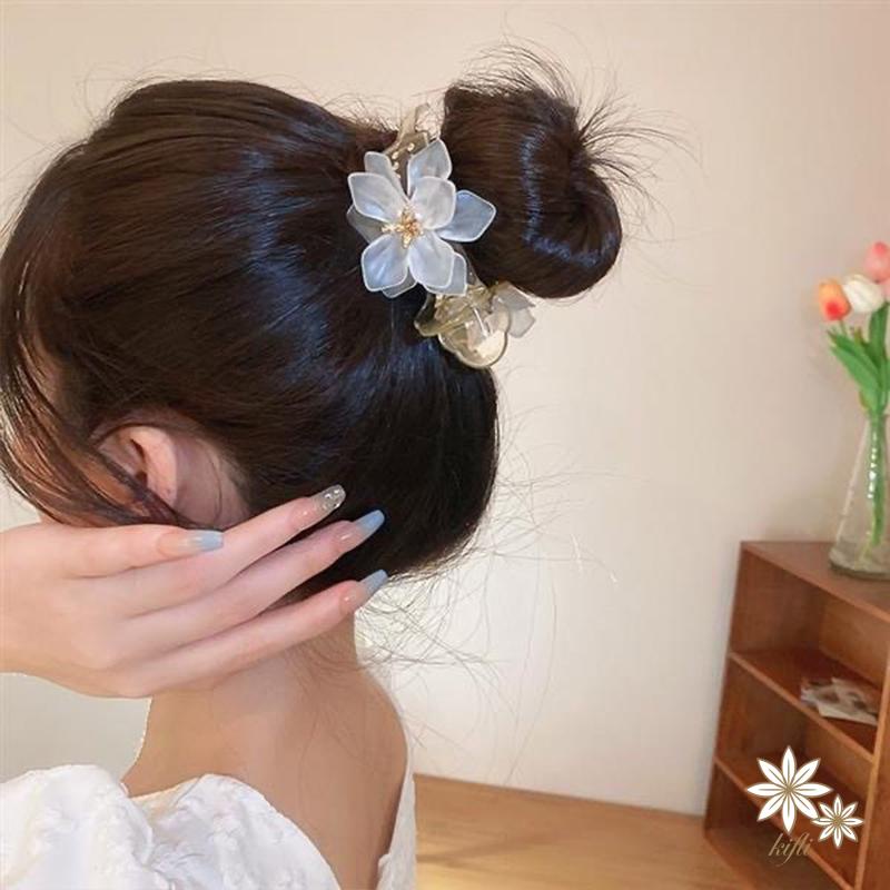 【kifli】Kẹp Tóc Đính Nơ Thời Trang Hàn Quốc Cho Nữ