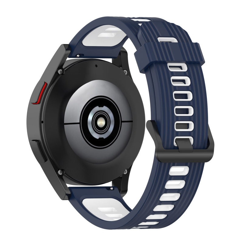 Dây Đeo Đồng Hồ Bằng Silicone Hai Màu Tháo Gỡ Nhanh Chống Trầy Xước Cho Galaxy Iwatch 5