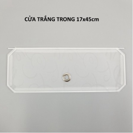 Bán lẻ cửa nhựa 17x45cm trắng trong lắp ráp tủ quần áo, chuồng quây chó mèo, kệ để đồ ( tặng 2 chốt/ tấm)
