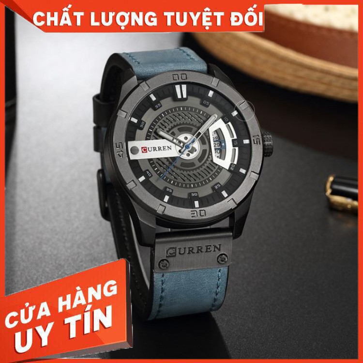 HÀNG CAO CẤP -  ✅ [CHÍNH HÃNG] Đồng Hồ Nam Curren 8301 Quartz Mặt Kính Dây Da Cao Cấp Phong Cách Thể Thao ( Tặng Vòng Tỳ