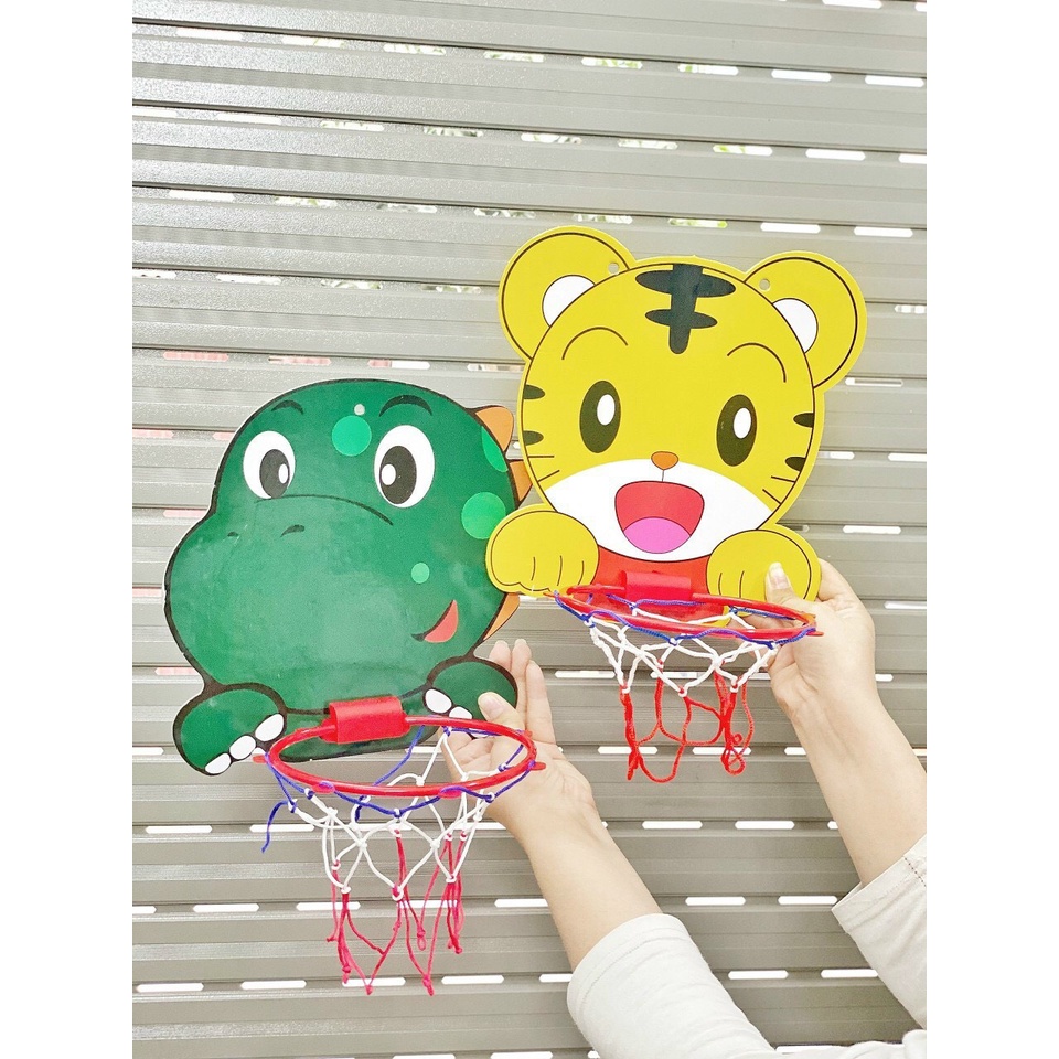 Bóng rổ treo tường, bảng ném bóng rổ dán tường mini cho bé vui chơi trong nhà