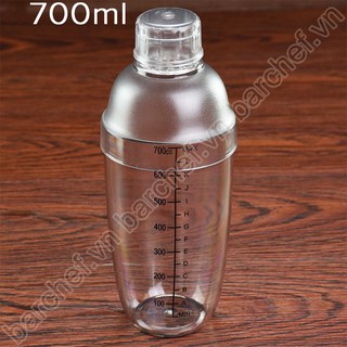 Bình Lắc Nhựa Vạch Đen 350ml - 500ml- 700ml
