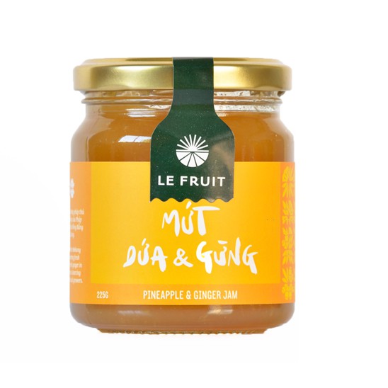 Mứt Dứa & Gừng hiệu Le Fruit 225g