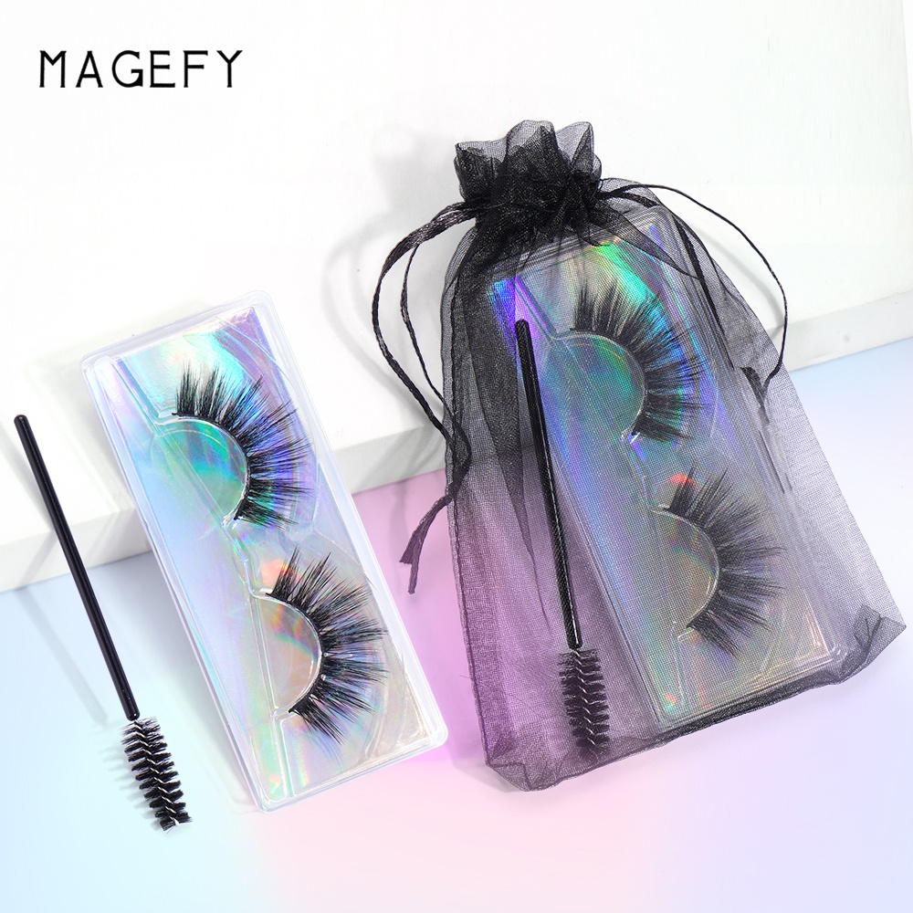 Bộ Túi Đựng Lông Mi Giả Dày Và Cong Tự Nhiên Mềm Mại Sử Dụng Một Lần