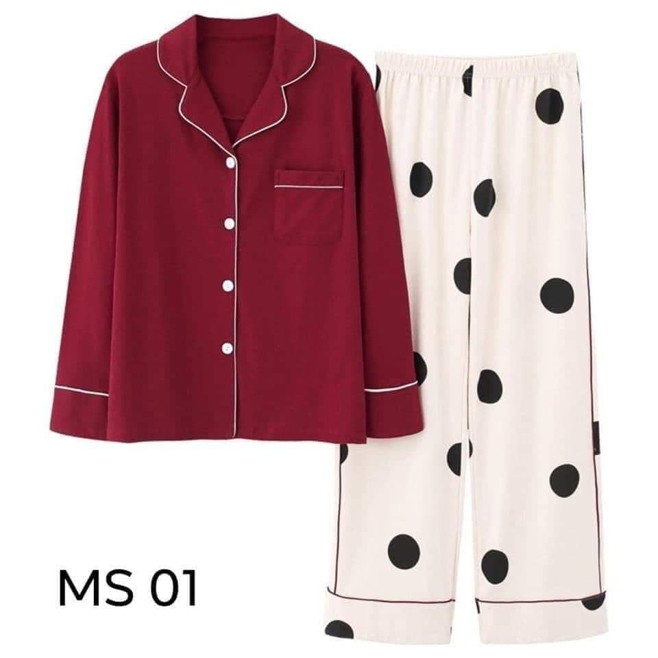 COTTON 100% Bộ Đồ Mặc Nhà Cotton Siêu Mềm Dày Dặn Hàng Cao Cấp