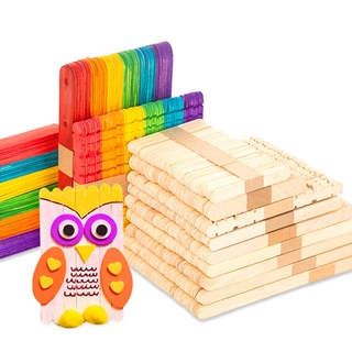 Set 50 Que Gỗ Làm Kem Que Sáng Tạo