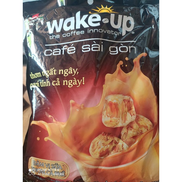 1 bịch 24 gói cà phê sữa Wake up Café Sài Gòn 456g ( 24 gói × 19g)