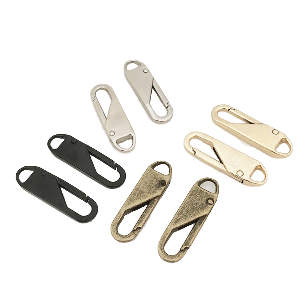 Đầu gắn dây khóa kéo thay thế bằng kim loại có thể tháo rời tiện lợi cho túi xách