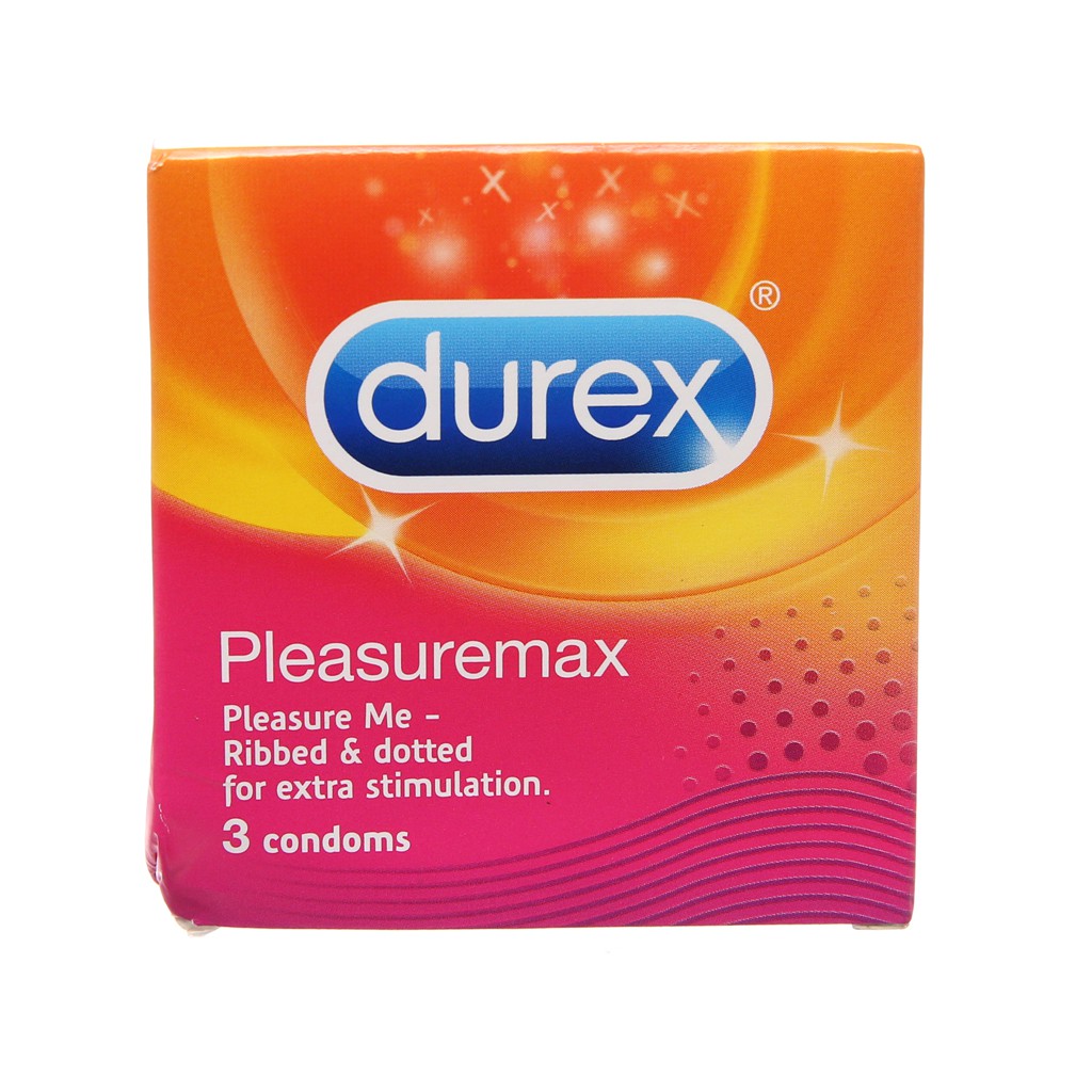 [MỎNG HƠN – NHIỀU GAI HƠN] Bao Cao Su Durex Pleasuremax Có Gai Và Mỏng Hơn Hộp 3 Cái (Chính Hãng 100%)