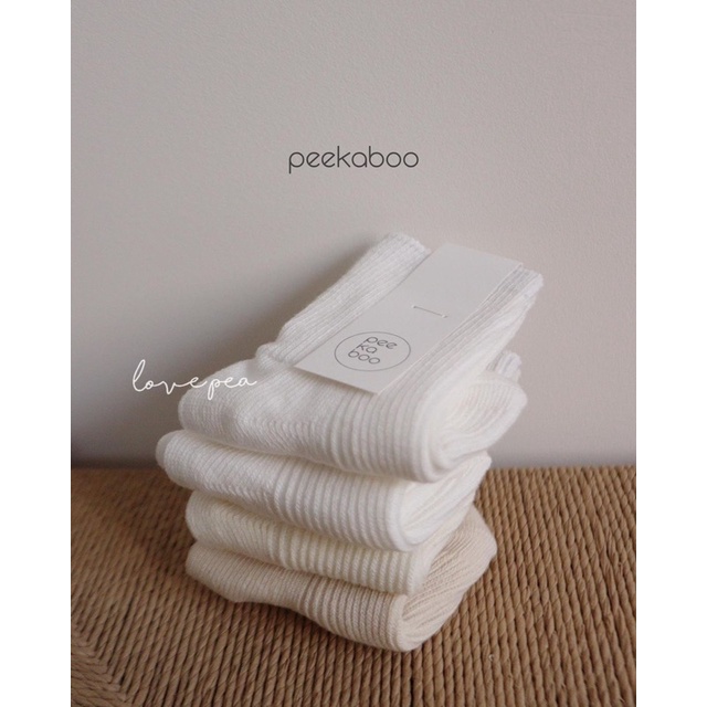 Set 4 đôi tất bắp Peekaboo