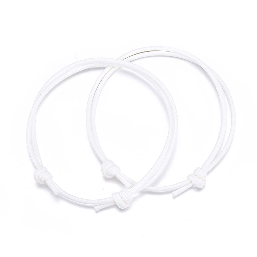 Bộ 2 vòng dây đeo tay cặp đôi đơn giản có thể điều chỉnh