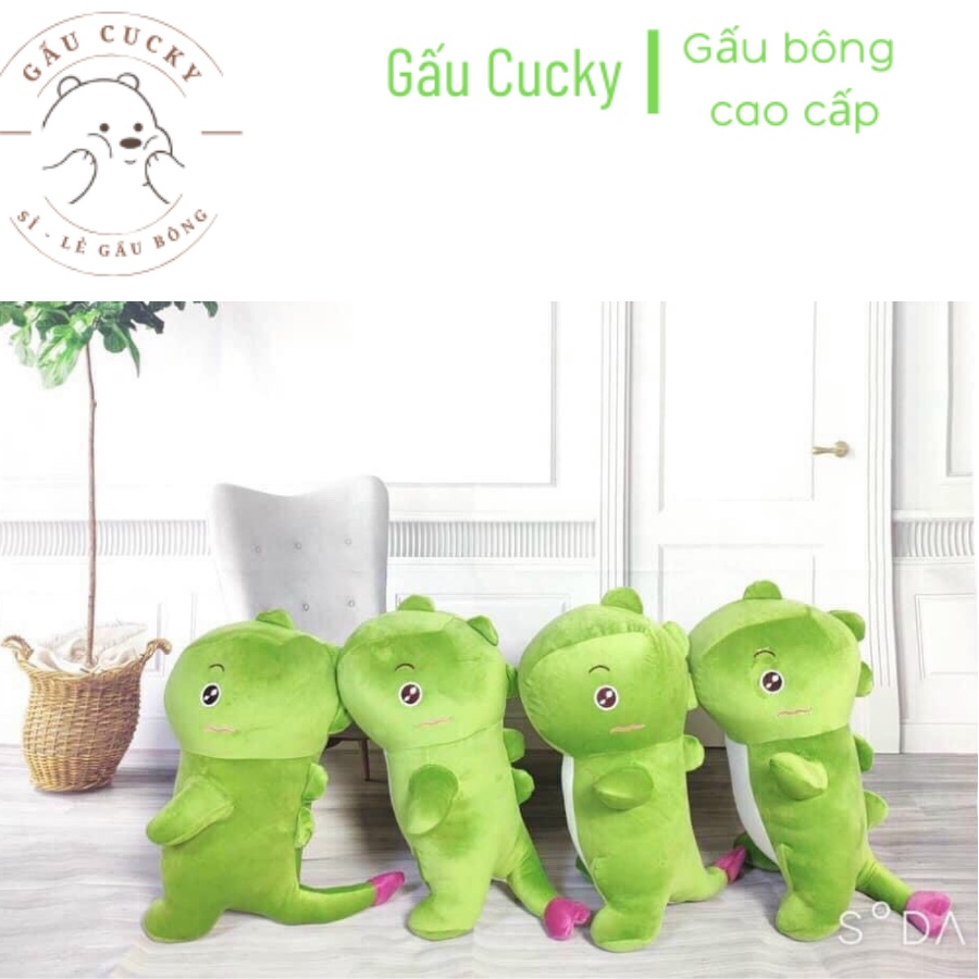 Gấu bông khủng long nhí dễ thương màu xanh