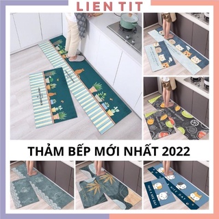 Thảm bếp - phòng khách , phòng ăn bộ 2 tấm cao cấp 120x40 và 60x40
