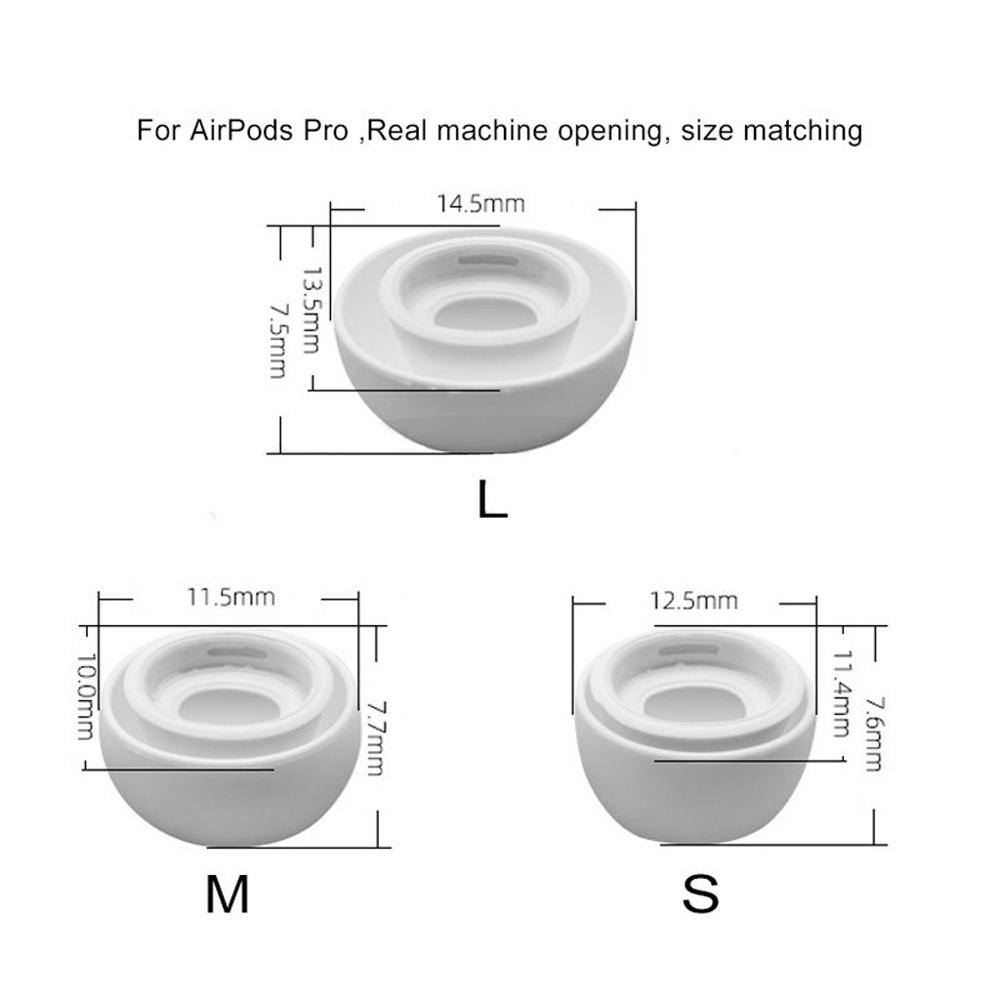 Set 6 Miếng Đệm Silicon Thay Thế Cho Tai Nghe Nhét Tai