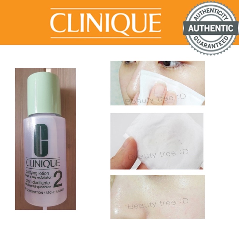 [Unbox] Nước Thanh Tẩy Dành Cho Da Hỗn Hợp Clinique Clarifying Lotion Twice A Day Exfoliator 2 60ml