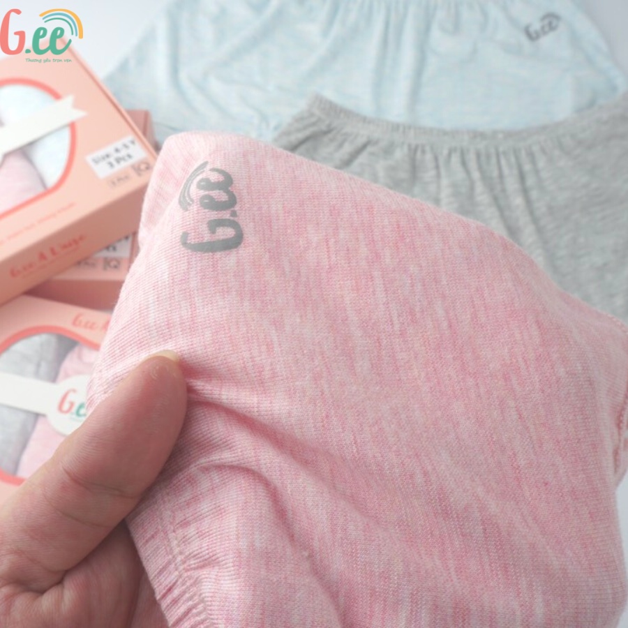 Chip đùi bé gái, set 3 quần chip sợi tre mềm mướt mặc cực thích