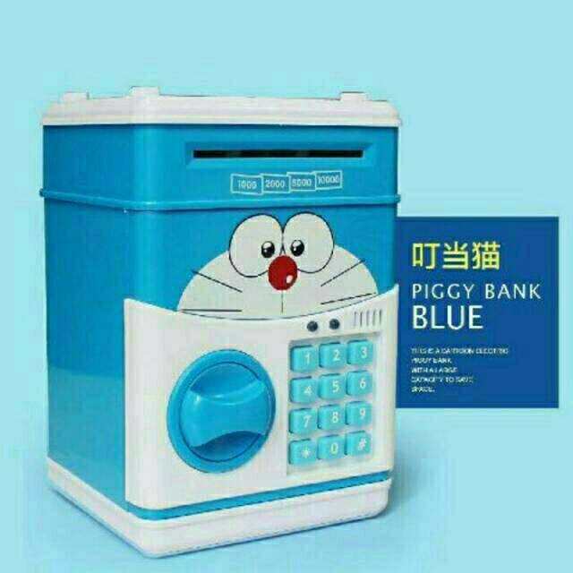 Ống Heo Tiết Kiệm Tiền Hình Máy Atm / Mèo Hello Kitty / Minion / Doraemon Dễ Thương Cho Bé