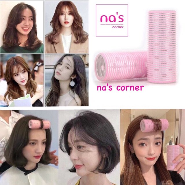 Lô cuốn tóc tự dính Lõi Nhôm Dài 12cm 10.5cm cao cấp quấn tóc to dài uốn mái bay cỡ lớn