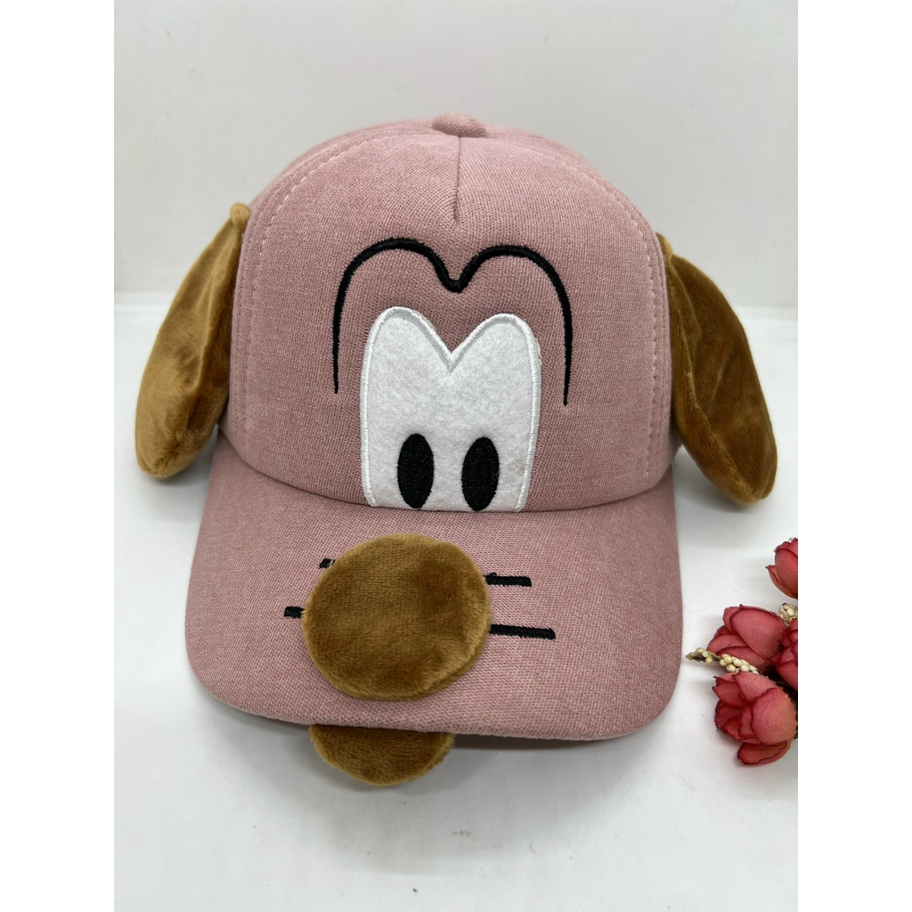 MŨ NÓN KẾT CHÓ CUTE CHO BÉ GÁI TỪ 18KG ĐẾN 35KG - VẢI NHUNG XỊN MỊN