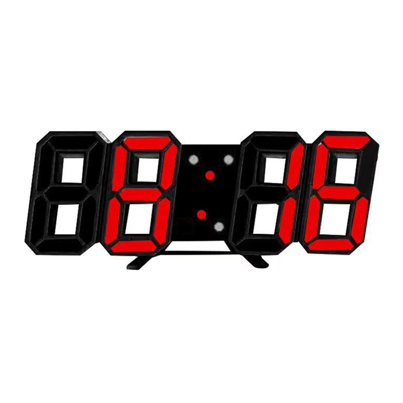 Đồng Hồ Báo Thức Kỹ Thuật Số 3D Đèn LED Để Bàn Hiện Đại