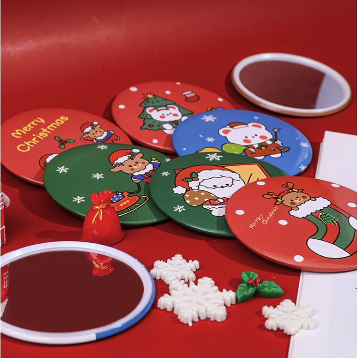 Gương Mini Cầm Tay Hình Noel/ Giáng Sinh