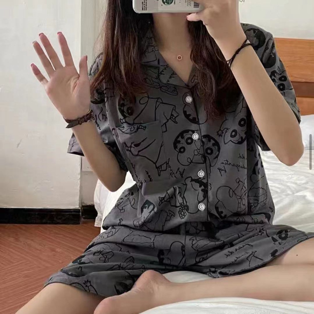 Disney Bộ Đồ Ngủ Ngắn Tay Họa Tiết Gấu Đáng Yêu Cho Nữ | BigBuy360 - bigbuy360.vn