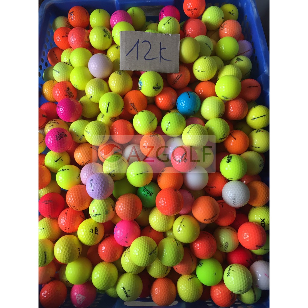 COMBO 10 BÓNG GOLF MÀU TỔNG HỢP CÁC HÃNG ĐỘ MỚI 95%