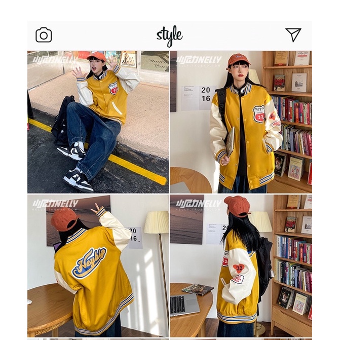 Áo khoác nelly sale tay da (có sẵn)opti 33